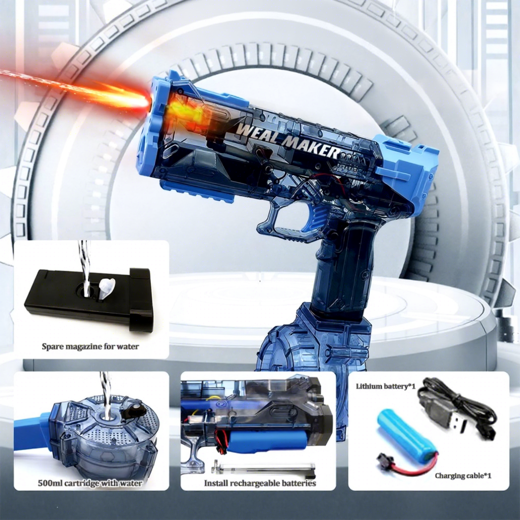 Wholesale LED Electric Burst Water Gun, High Power Automatic Kids S...