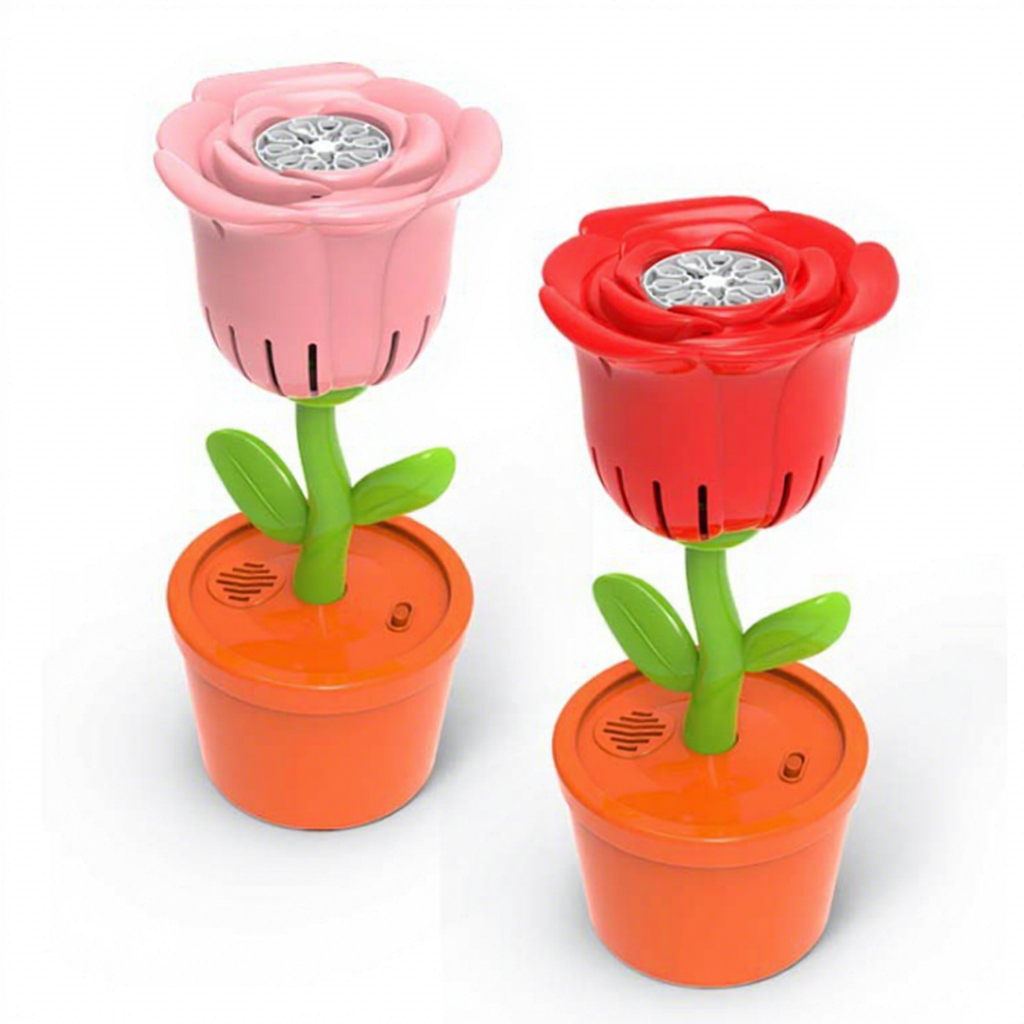 Wholesale Factory Direct Rose Flower Bubble Machine Electric Light ...