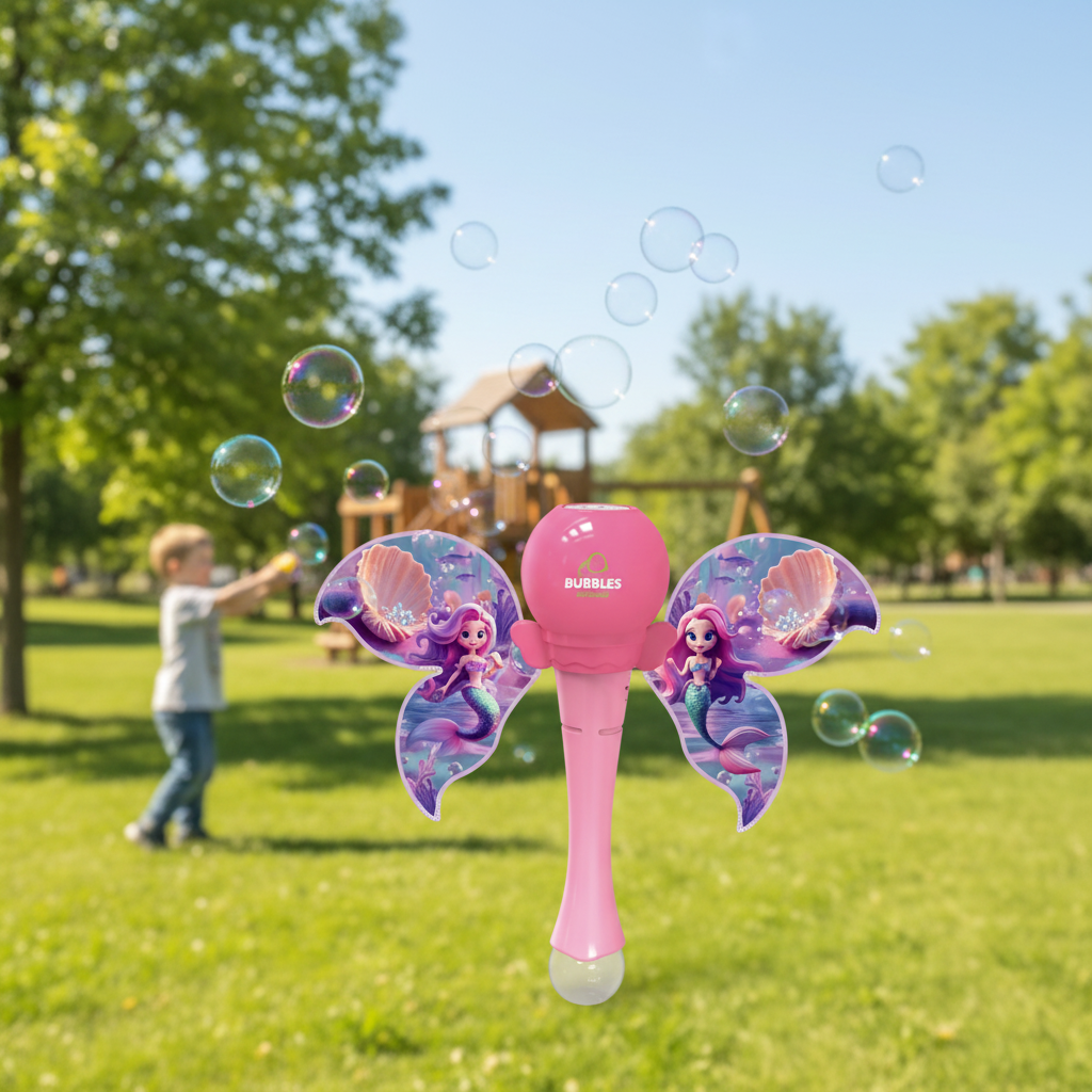 Wholesale Winged Mermaid Bubble Stick, Electric 6-Hole Bubble Wand ...