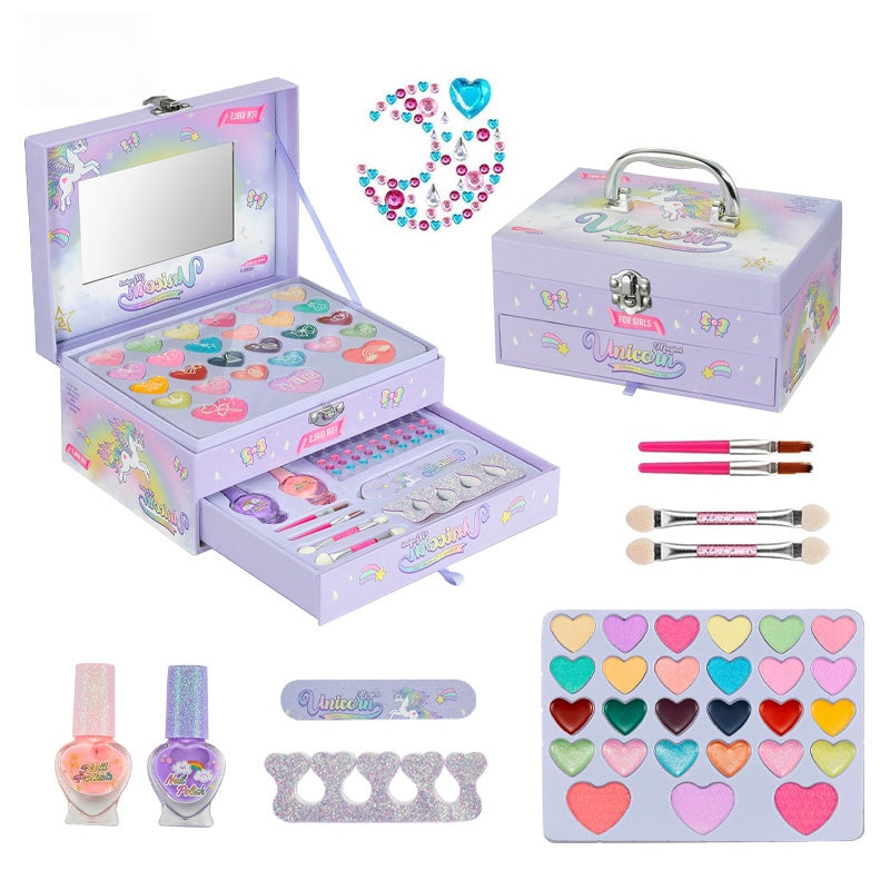 Wholesale Non-Toxic Children's Makeup Box, Washable Cosmetic Set Sa...