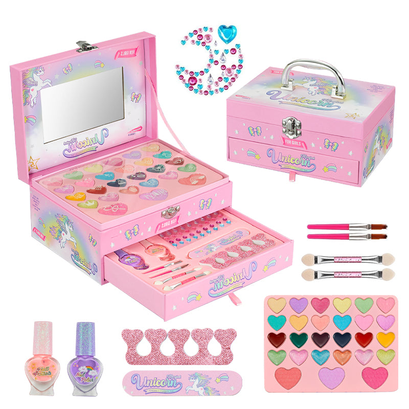 Wholesale Non-Toxic Children's Makeup Box, Washable Cosmetic Set Sa...