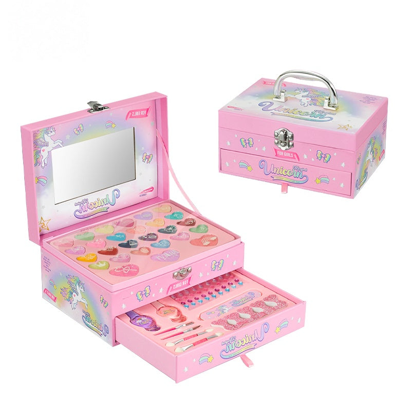 Wholesale Non-Toxic Children's Makeup Box, Washable Cosmetic Set Sa...