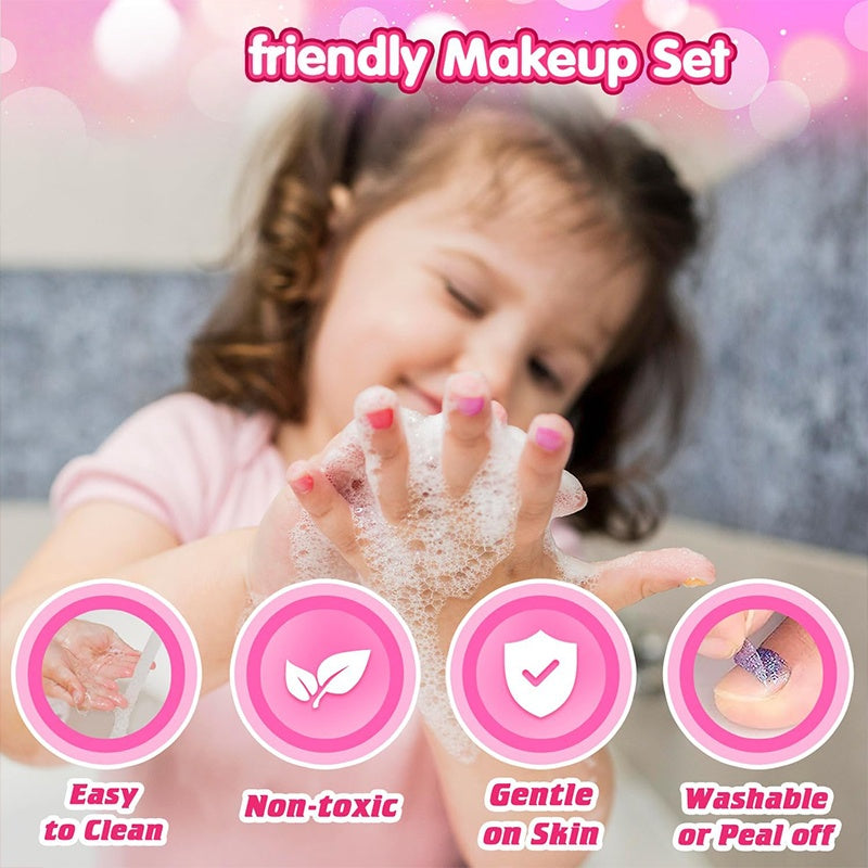 Wholesale Non-Toxic Children's Makeup Box, Washable Cosmetic Set Sa...