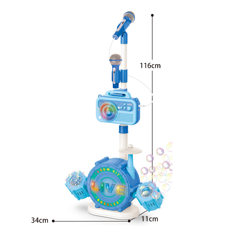 Wholesale Microphone Jazz Drum Style Bubble Machine with Music Ligh...