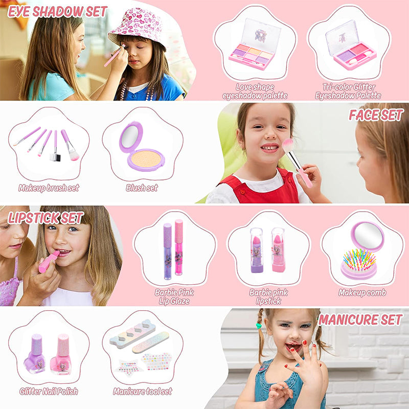Factory Wholesale Kids Cosmetics Girl Makeup Toy Set Washable Prete...