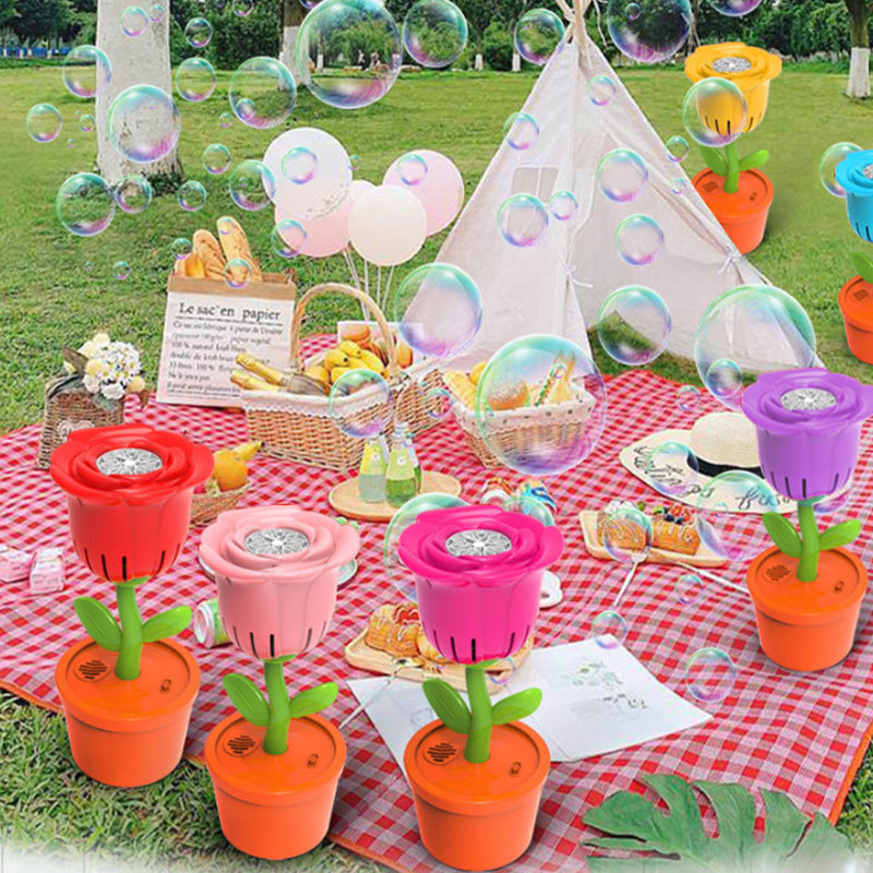 Wholesale Factory Direct Rose Flower Bubble Machine Electric Light ...