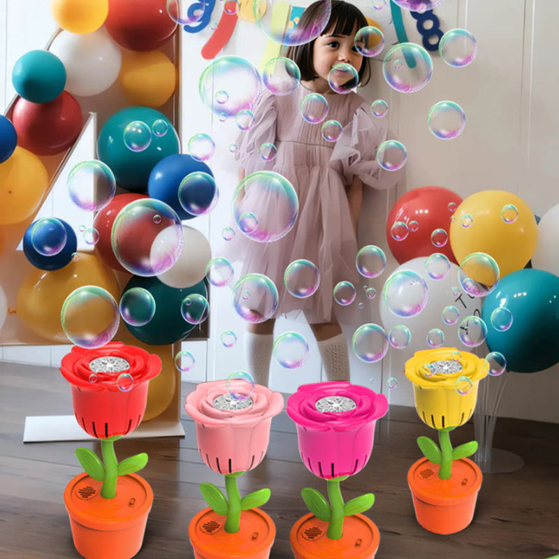 Wholesale Factory Direct Rose Flower Bubble Machine Electric Light ...