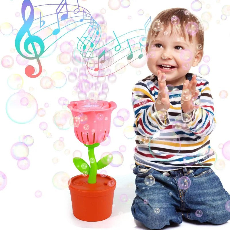 Wholesale Factory Direct Rose Flower Bubble Machine Electric Light ...