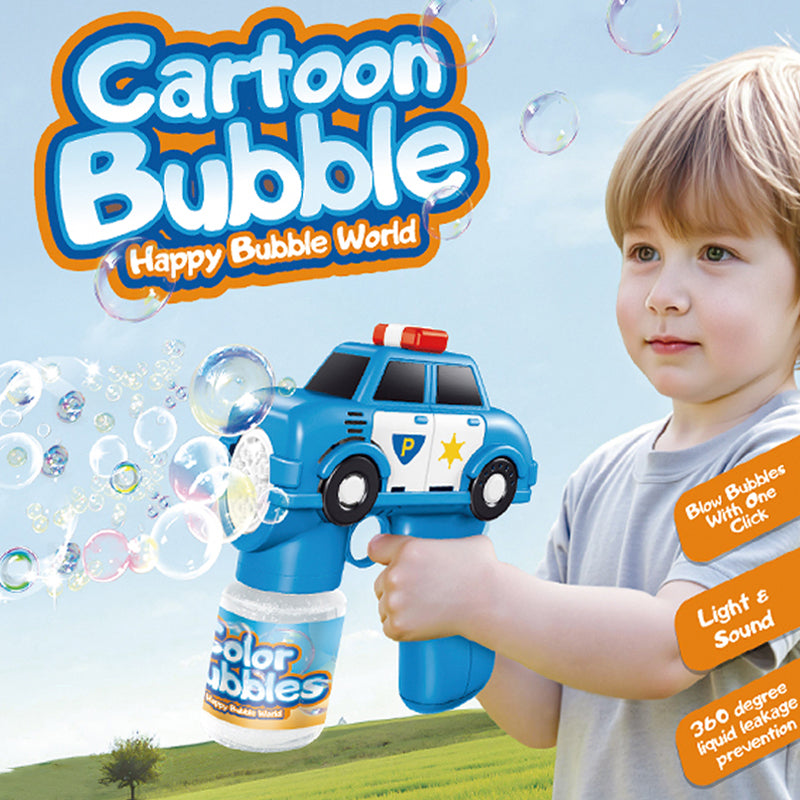 Wholesale Cartoon Police Car Bubble Gun Toy Automatic Kids Outdoor ...