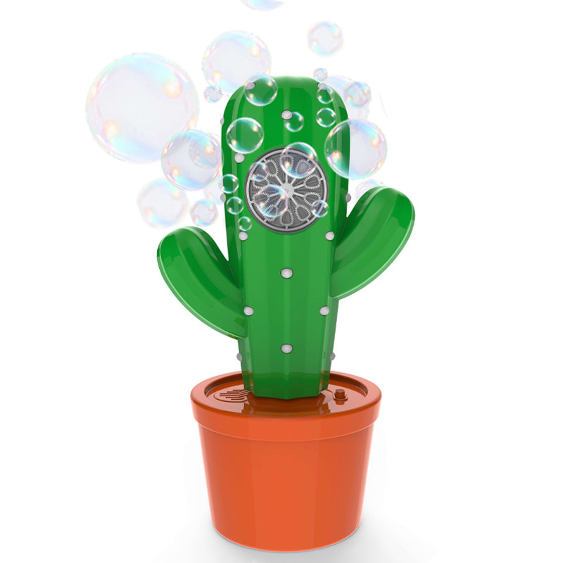 Wholesale Cactus Bubble Machine Toy, Automatic Electric Bubble Blow...