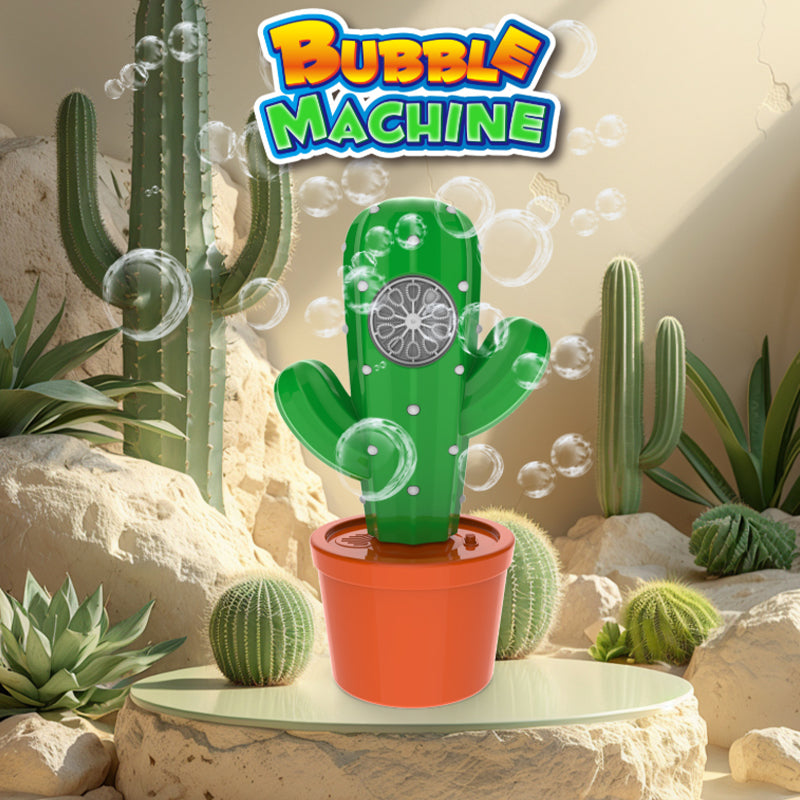 Wholesale Cactus Bubble Machine Toy, Automatic Electric Bubble Blow...
