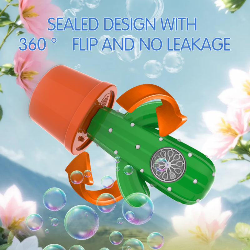 Wholesale Cactus Bubble Machine Toy, Automatic Electric Bubble Blow...