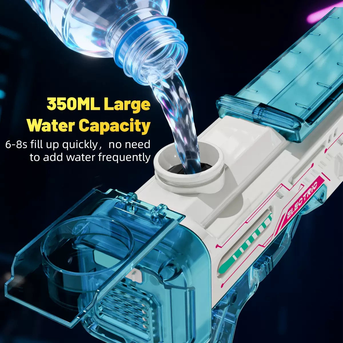 Wholesale Colorful LED Light Electric Water Gun Rechargeable Summer...